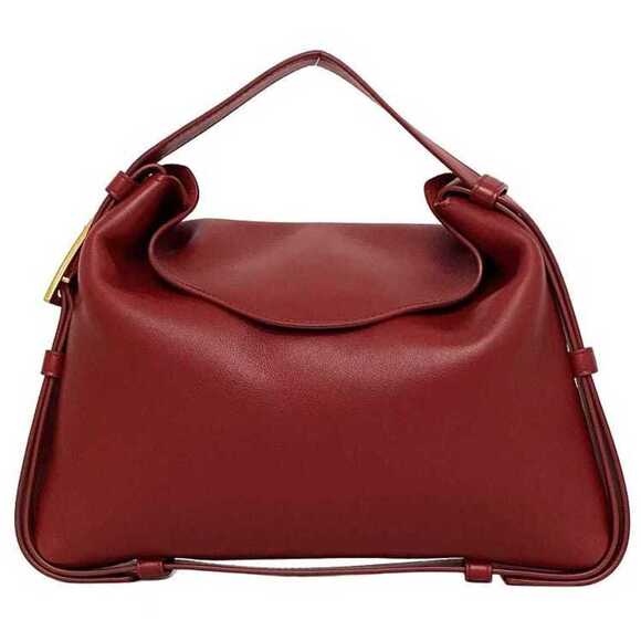 BOTTEGA VENETA Red Lambskin Leather Triangle Bag - Picture 1 of 10